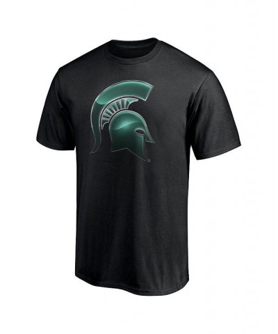 Men's Branded Black Michigan State Spartans Team Midnight Mascot T-shirt $10.92 T-Shirts