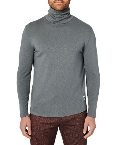 Men's Long Sleeve Turtleneck Sweater Gray $47.52 Sweaters