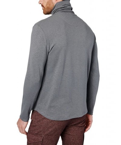 Men's Long Sleeve Turtleneck Sweater Gray $47.52 Sweaters