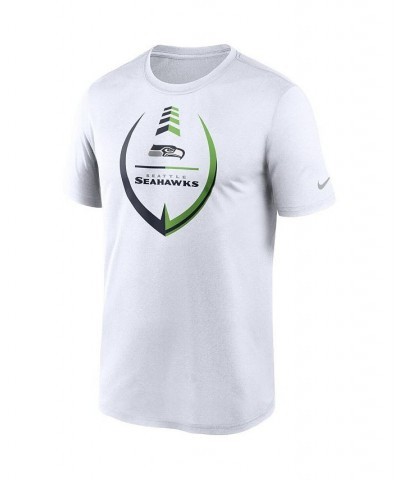 Men's White Seattle Seahawks Icon Legend Performance T-shirt $22.39 T-Shirts