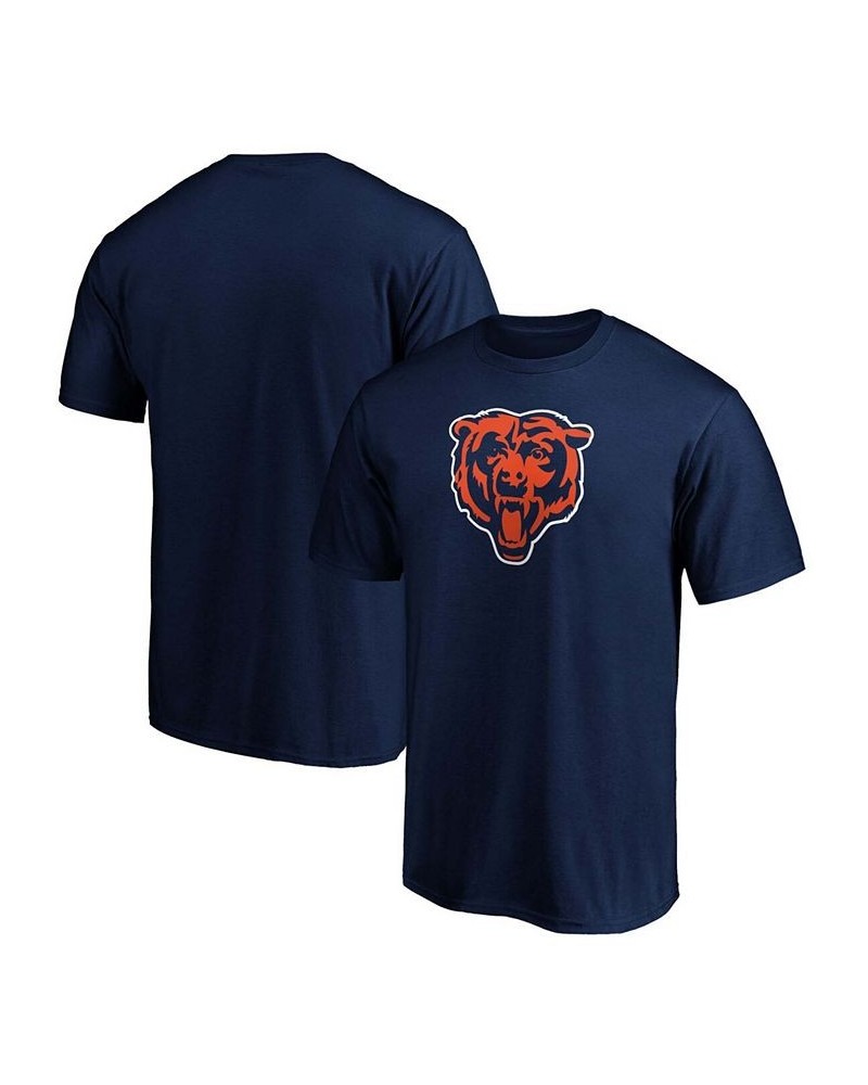 Men's Navy Chicago Bears Big and Tall Primary Team Logo T-shirt $13.94 T-Shirts