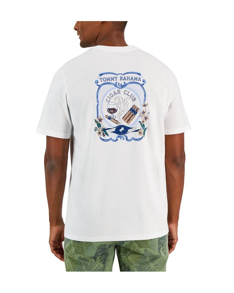 Men's Cigar Club-Graphic T-Shirt White $24.97 T-Shirts