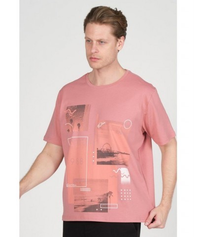 Men's Modern Print Fitted Cali T-shirt PD09 $35.00 T-Shirts