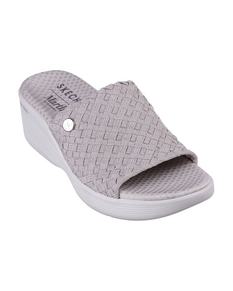 Women's Pier-Lite - Bamboo Martha Stewart Slip-On Wedge Sandals White $34.50 Shoes