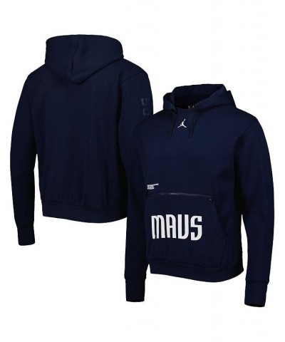 Men's Brand Navy Dallas Mavericks Courtside Statement Edition Pullover Hoodie $38.68 Sweatshirt