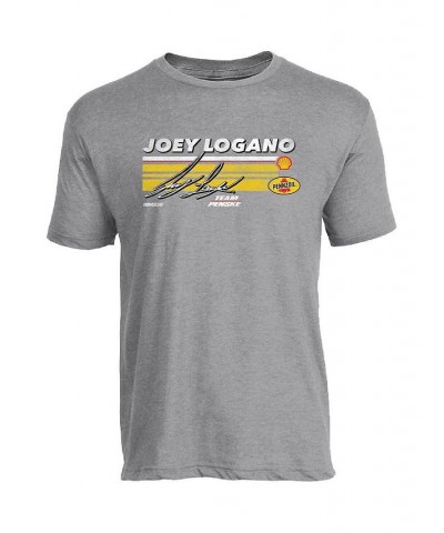 Men's Heather Gray Joey Logano Hot Lap T-shirt $20.64 T-Shirts