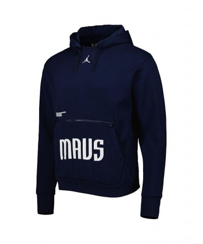 Men's Brand Navy Dallas Mavericks Courtside Statement Edition Pullover Hoodie $38.68 Sweatshirt