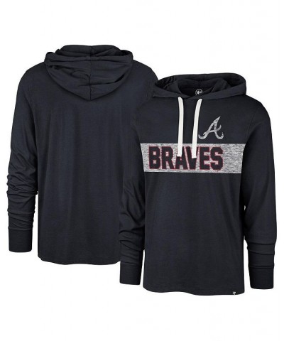 Men's Navy Atlanta Braves Field Franklin Pullover Hoodie $35.25 Sweatshirt