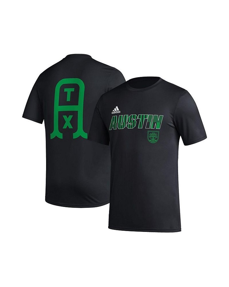 Men's Black Austin FC Team Jersey Hook AEROREADY T-shirt $23.50 T-Shirts