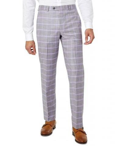 Men's Classic-Fit Patterned Suit Pants PD04 $33.21 Suits