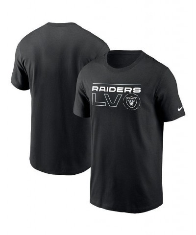 Men's Black Las Vegas Raiders Broadcast Essential T-shirt $12.80 T-Shirts