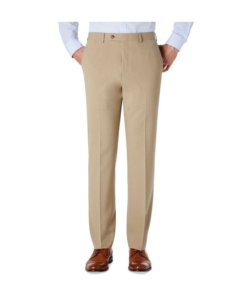 Men's Classic-Fit Solid Flat-Front Dress Pants PD04 $24.75 Pants