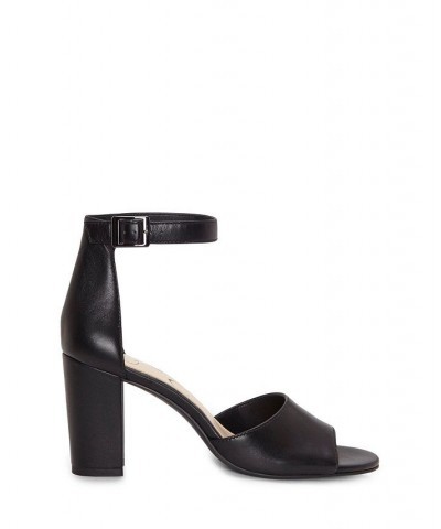 Sherron Block-Heel Sandals Black $32.39 Shoes