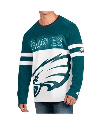 Men's Midnight Green, White Philadelphia Eagles Halftime Long Sleeve T-shirt $41.59 T-Shirts