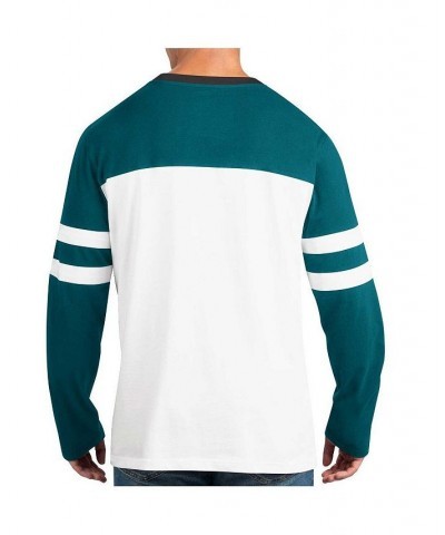 Men's Midnight Green, White Philadelphia Eagles Halftime Long Sleeve T-shirt $41.59 T-Shirts