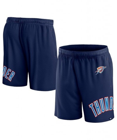 Men's Branded Navy Oklahoma City Thunder Free Throw Mesh Shorts $25.00 Shorts