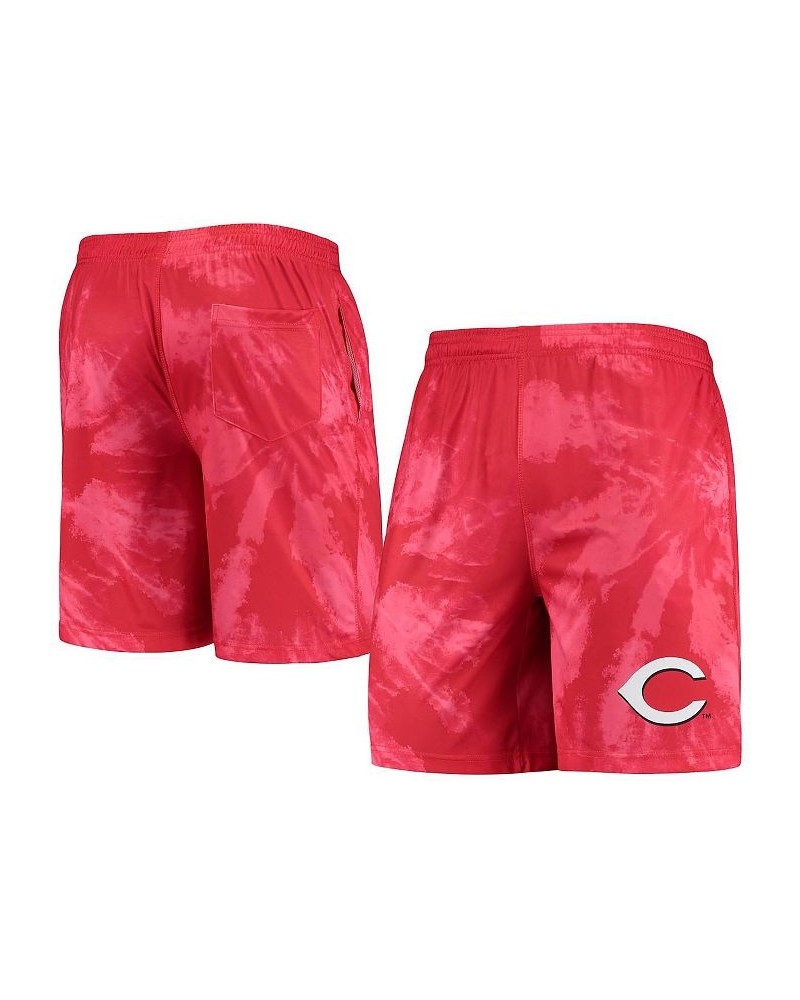 Men's Red Cincinnati Reds Tie-Dye Training Shorts $19.80 Shorts