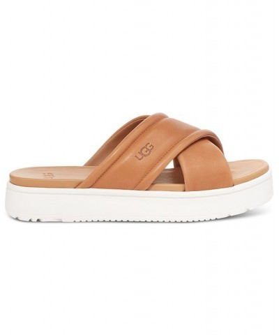 Zayne Crossband Sandals Tan/Beige $57.60 Shoes