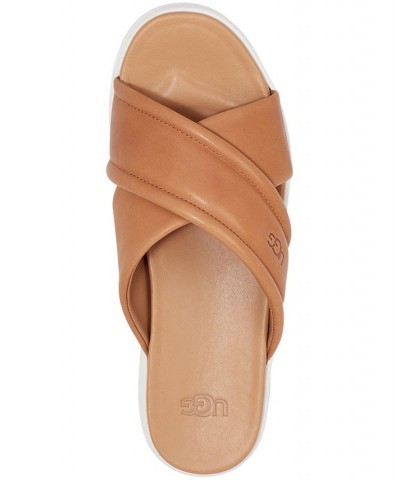 Zayne Crossband Sandals Tan/Beige $57.60 Shoes