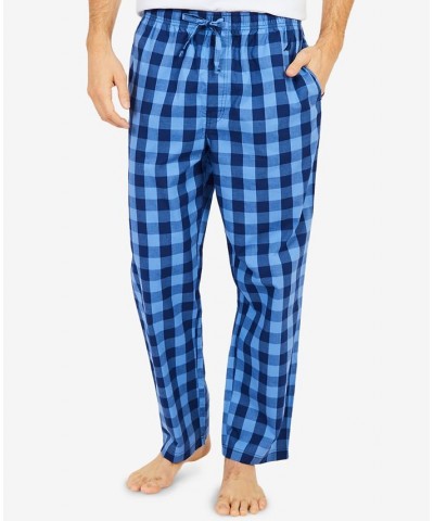 Men's Buffalo Plaid Cotton Pajama Pants Blue $19.36 Pajama