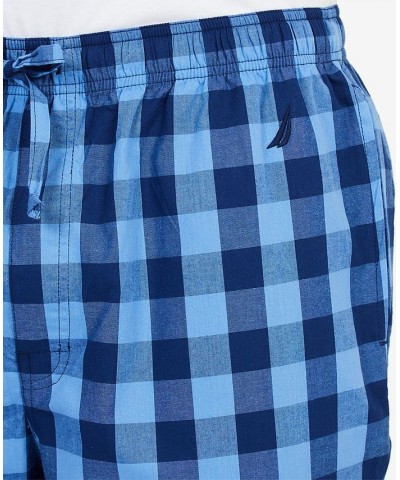 Men's Buffalo Plaid Cotton Pajama Pants Blue $19.36 Pajama