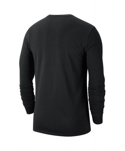 Men's Black Milwaukee Bucks Courtside Chrome Long Sleeve T-shirt $27.50 T-Shirts