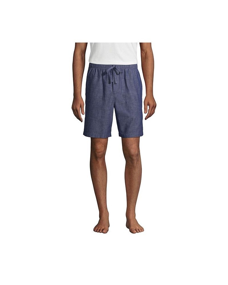 Men's Big Poplin Pajama Shorts PD04 $29.47 Pajama