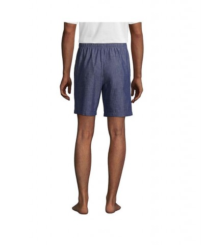 Men's Big Poplin Pajama Shorts PD04 $29.47 Pajama