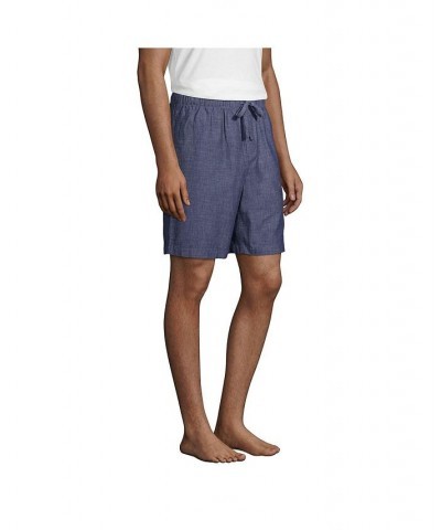 Men's Big Poplin Pajama Shorts PD04 $29.47 Pajama