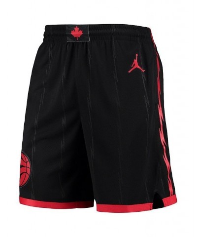 Men's Black and Red Toronto Raptors 2020 and 21 Association Edition Performance Swingman Shorts $38.49 Shorts