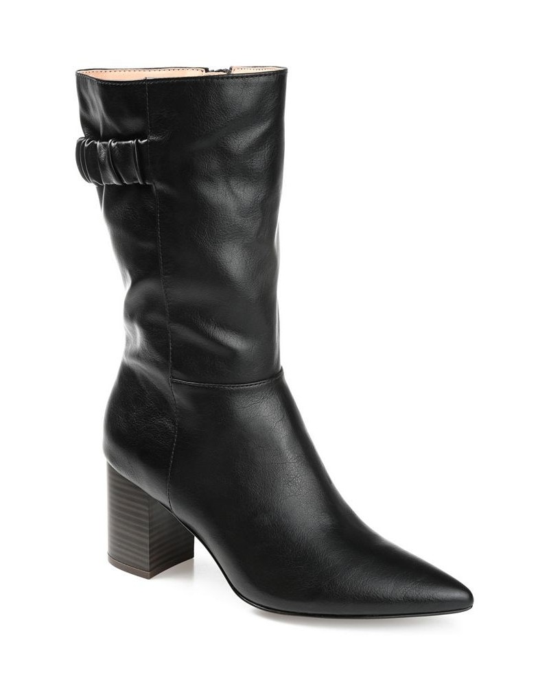 Women's Wilo Wide Calf Boots Black $52.80 Shoes