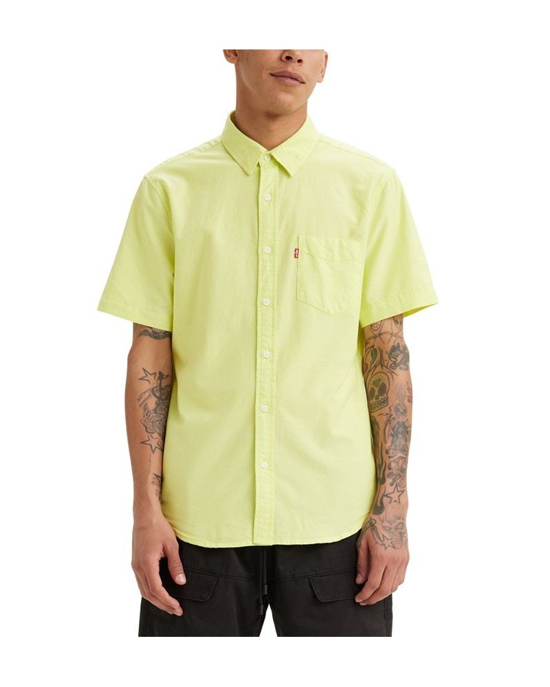 Men's Classic 1 Pocket Regular Fit Short Sleeve Shirt PD07 $25.85 Shirts