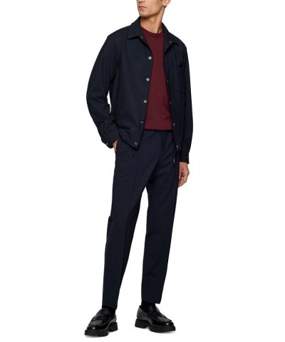 BOSS Men's Regular-Fit Merino Sweater Red $57.75 Sweaters