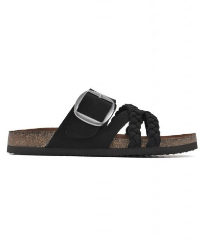 Healing Footbed Sandal Slides Black $36.57 Shoes