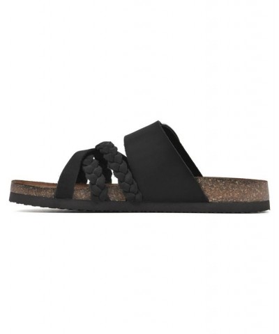 Healing Footbed Sandal Slides Black $36.57 Shoes