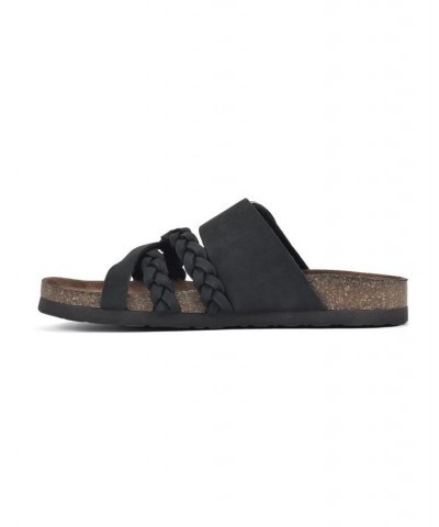 Healing Footbed Sandal Slides Black $36.57 Shoes