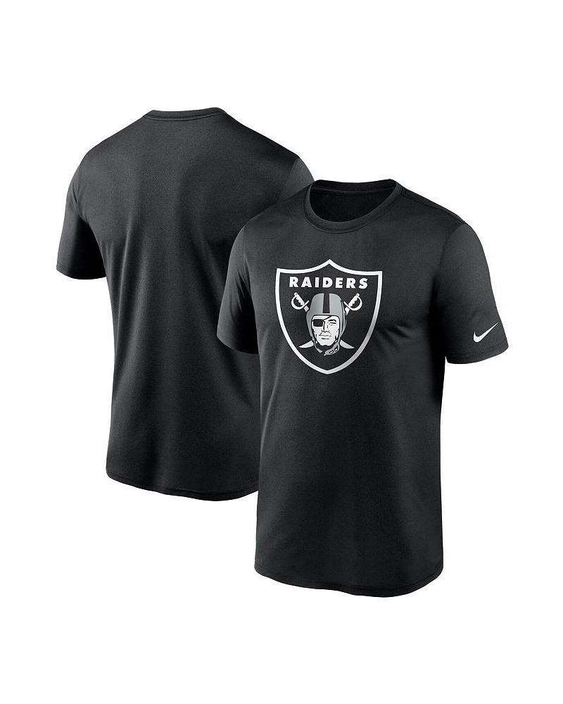 Men's Black Las Vegas Raiders Logo Essential Legend Performance T-Shirt $21.00 T-Shirts