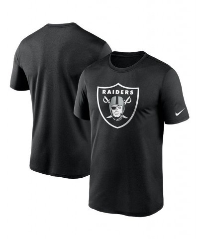 Men's Black Las Vegas Raiders Logo Essential Legend Performance T-Shirt $21.00 T-Shirts