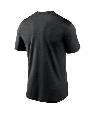 Men's Black Las Vegas Raiders Logo Essential Legend Performance T-Shirt $21.00 T-Shirts