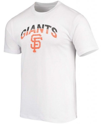 Men's White and Gray San Francisco Giants Gateway T-shirt and Boxer Shorts Sleep Set $30.24 Pajama