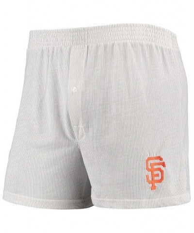 Men's White and Gray San Francisco Giants Gateway T-shirt and Boxer Shorts Sleep Set $30.24 Pajama