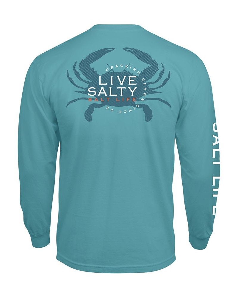 Men's Salt Life Chesapeake Life Graphic Long-Sleeve T-Shirt Green $19.76 T-Shirts