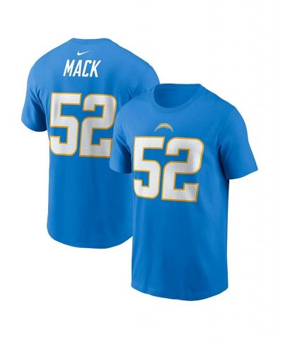 Men's Khalil Mack Powder Blue Los Angeles Chargers Player Name & Number T-shirt $28.49 T-Shirts