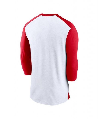 Men's White, Red Kansas City Chiefs Rewind 3/4-Sleeve T-shirt $32.99 T-Shirts