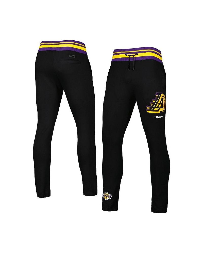 Men's Black Los Angeles Lakers Mash Up Capsule Sweatpants $50.99 Pants