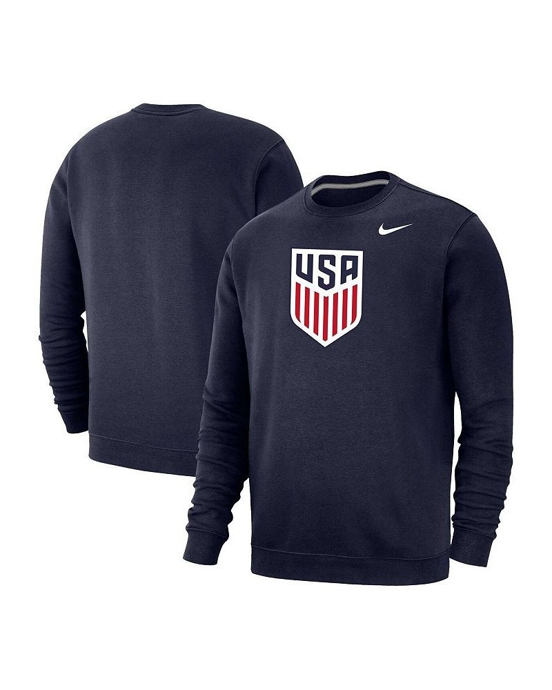 Men's Navy USMNT Fleece Pullover Sweatshirt $23.78 Sweatshirt