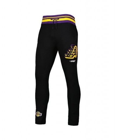 Men's Black Los Angeles Lakers Mash Up Capsule Sweatpants $50.99 Pants