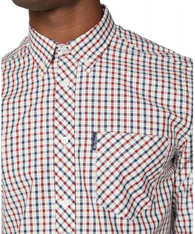 Men's Signature House Check Long-Sleeve Shirt Red $53.41 Shirts