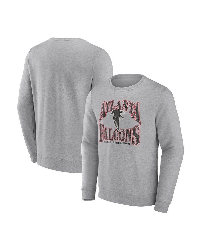 Men's Branded Heathered Charcoal Atlanta Falcons Playability Pullover Sweatshirt $38.99 Sweatshirt