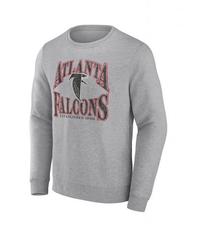 Men's Branded Heathered Charcoal Atlanta Falcons Playability Pullover Sweatshirt $38.99 Sweatshirt